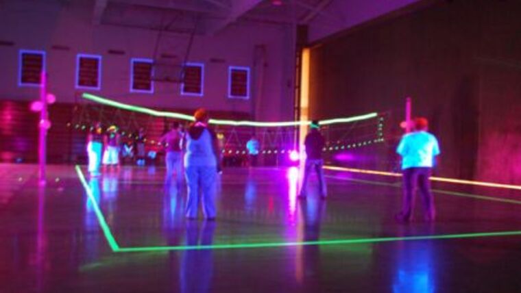 LED Illuminated Volleyball Set | Rental