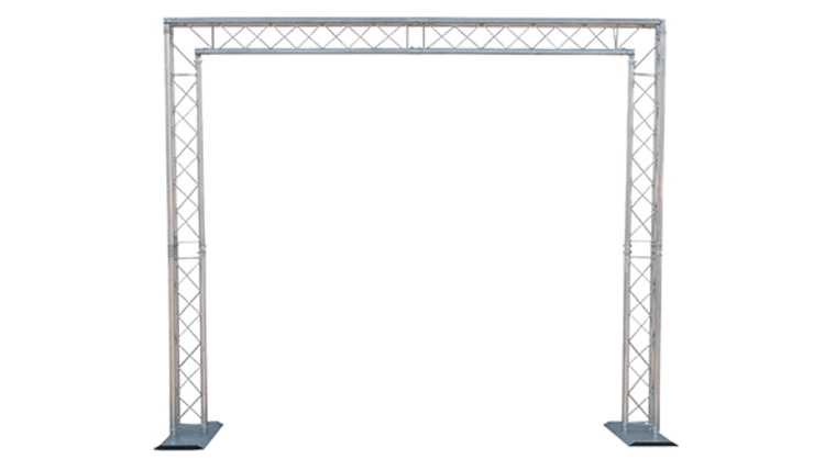 8′ LCD/Plasma Global Truss Chrome Stand, Mount & Base | Rental