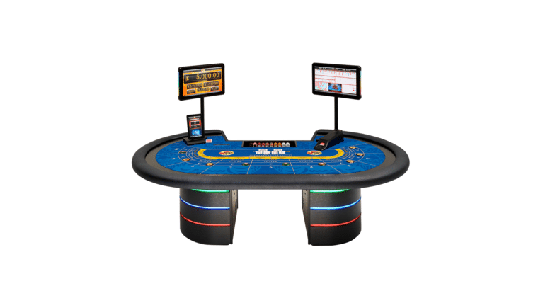 Mini Baccarat – 6′ Casino Table Game Kit – Blue | Rental