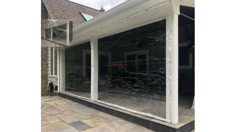 (Custom Size) Tent Sidewall – Clear | Rental