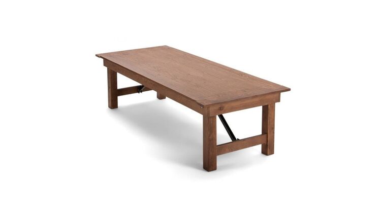 Farm Table | 6′ x 30” | Solid Pine | Kids | Rental