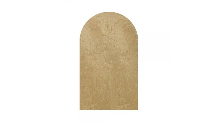 Chiara Half Arch Wall Panel – Wood (80″H x 40″W) | Rental