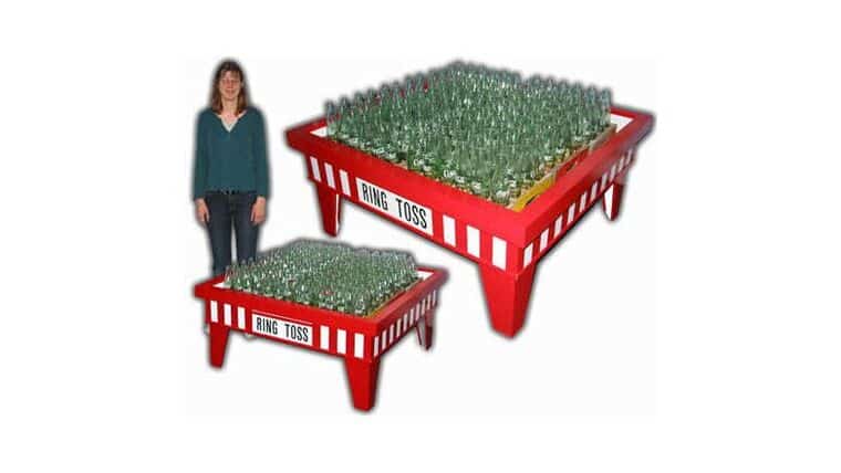 3′ x 3′ Glass Coke Bottle Ring Toss Game | Rental