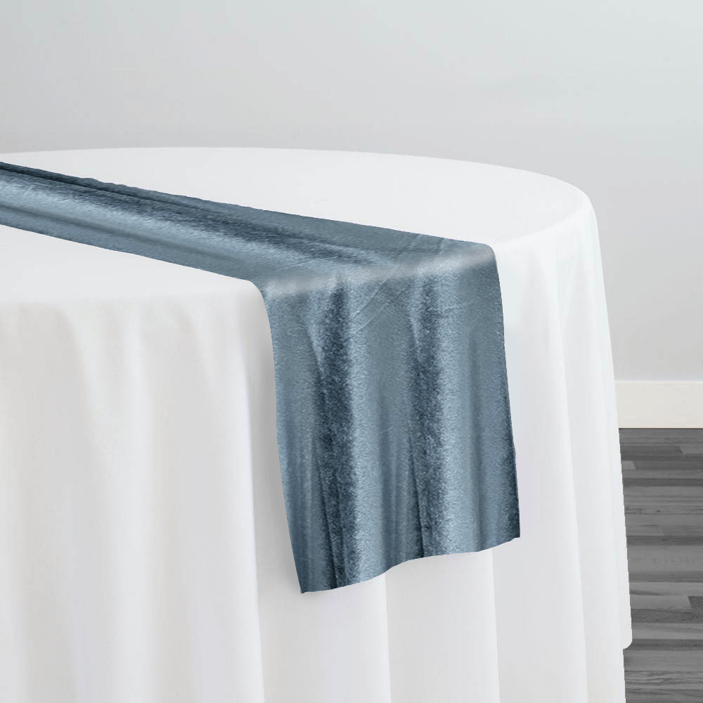 Luxury Plush Velvet Table Runner in Copen Perry | Rental