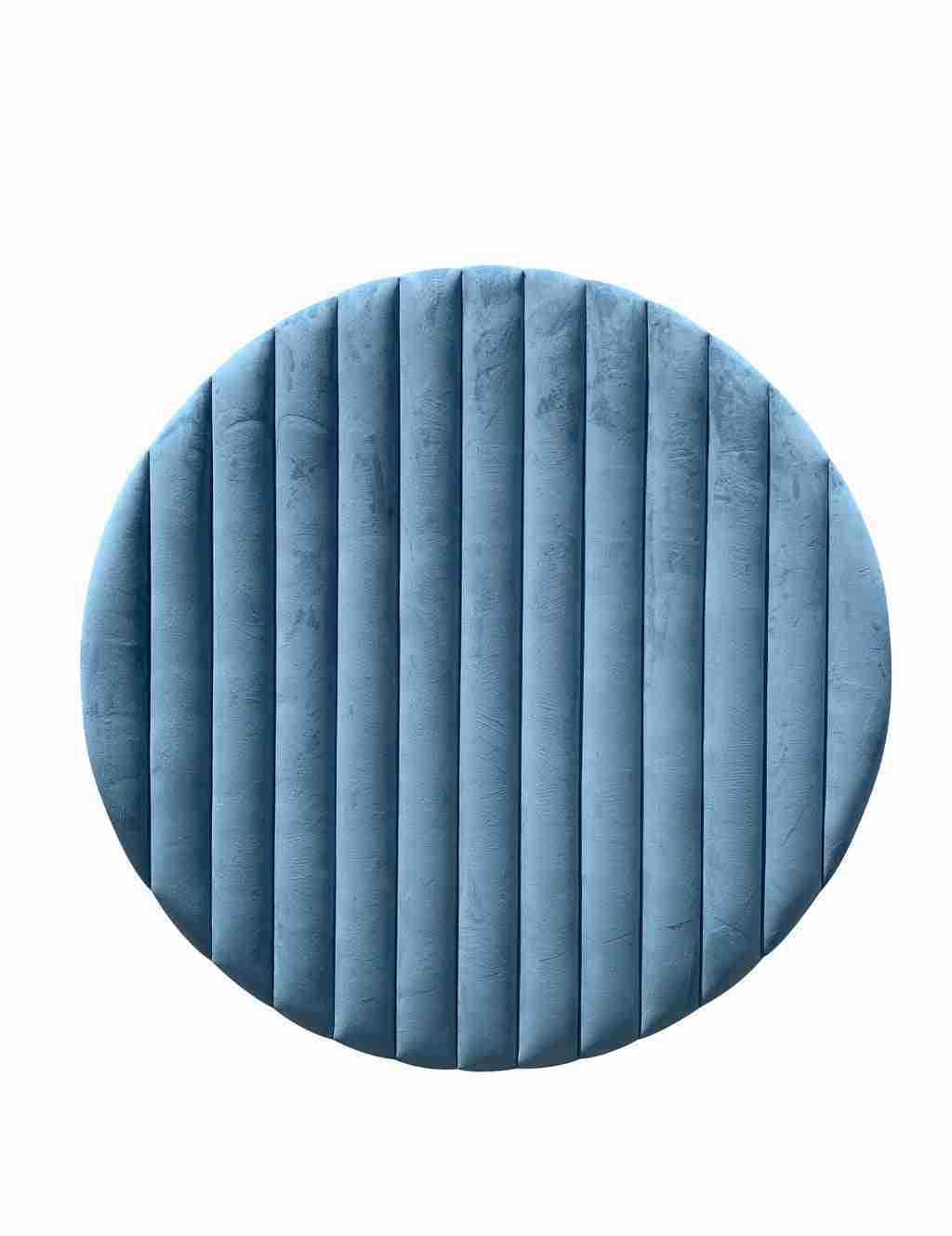 Light Blue Velvet Circle Backdrop | Rental