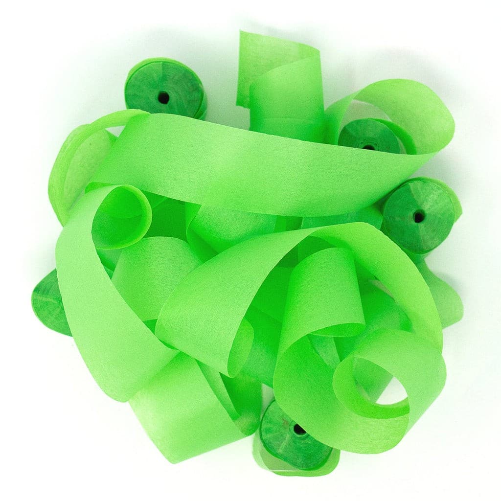 Light Green Tissue Paper Streamers – 20 Rolls (1″ x 30′) | Rental
