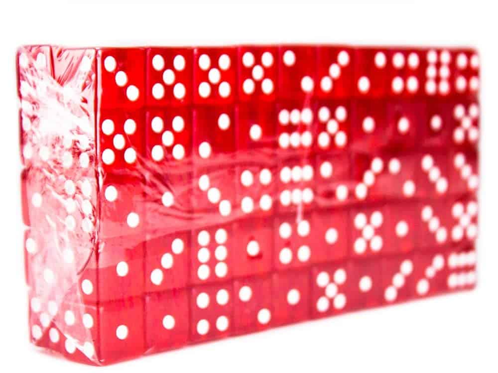 Part  – 19mm Red Rounded Casino Dice | Rental