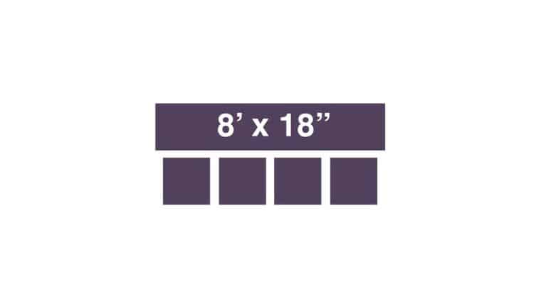 Expo Table | Wood | Rectangle | 8′ x 18″ | Used – Purchase | Rental Expo Table | Wood | Rectangle | 8′ x 18″ | Used – Purchase | Rental
