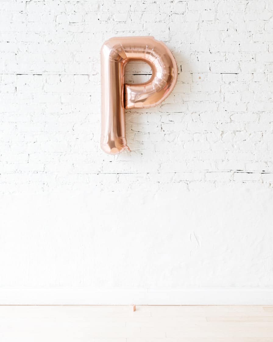34in Rose Gold Foil Letter | Rental