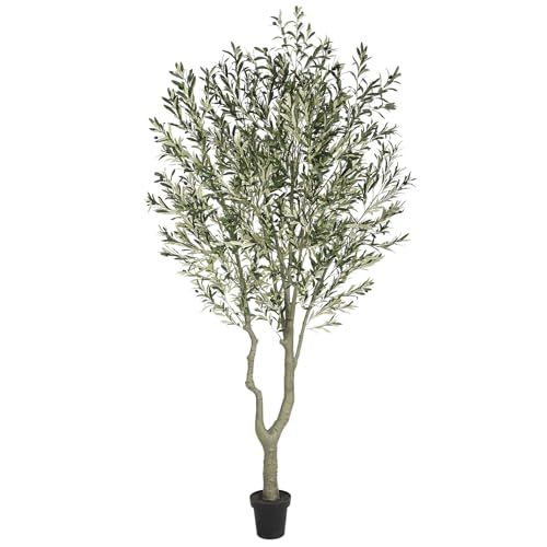 Nafresh Tall Faux Olive Tree,10ft(120in) Realistic Potted Silk Artificial Olive Tree, Fake Olive Trees Indoor with Green Leaves and Big Fruits for Home Office Living Room Stairs Pa | Rental Nafresh Tall Faux Olive Tree,10ft(120in) Realistic Potted Silk Artificial Olive Tree, Fake Olive Trees Indoor with Green Leaves and Big Fruits for Home Office Living Room Stairs Pa | Rental