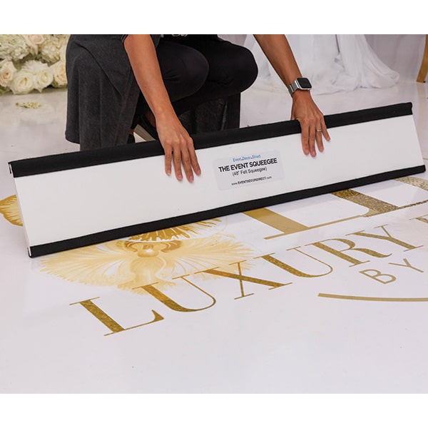 Dance Floor Wrap PVC Felt Applicator Squeegee – 48″ | Rental