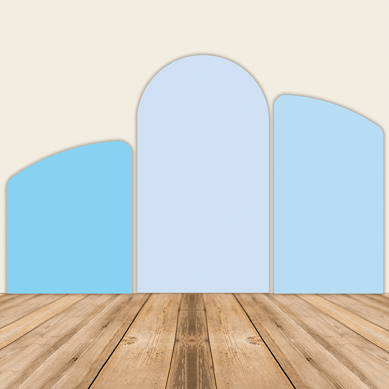 Blue Half Arch Backdrop | Rental