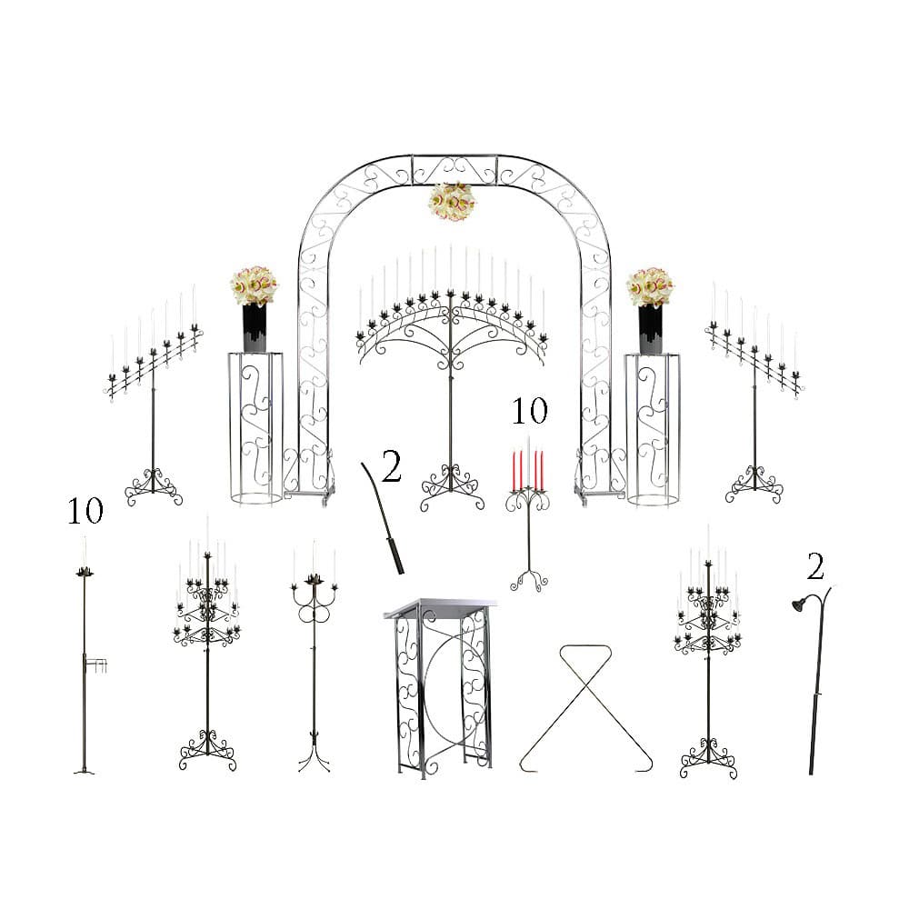 Complete Wedding Package – Traditional Candelabras | Rental