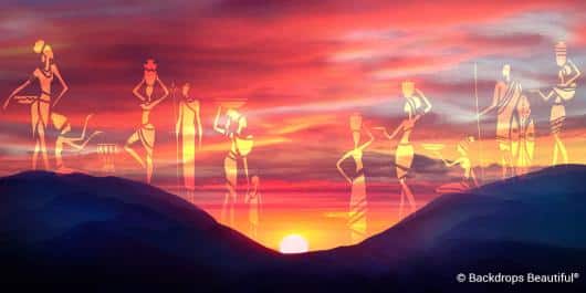 African Silhouette Sunset 3 | Rental