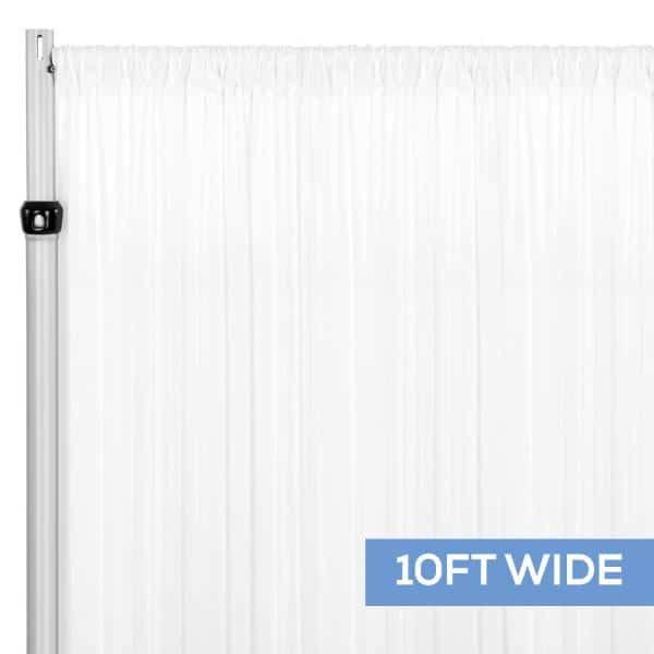 White Spandex Drape by Eastern Mills – 200GSM – 10ft Extra Wide! | Rental