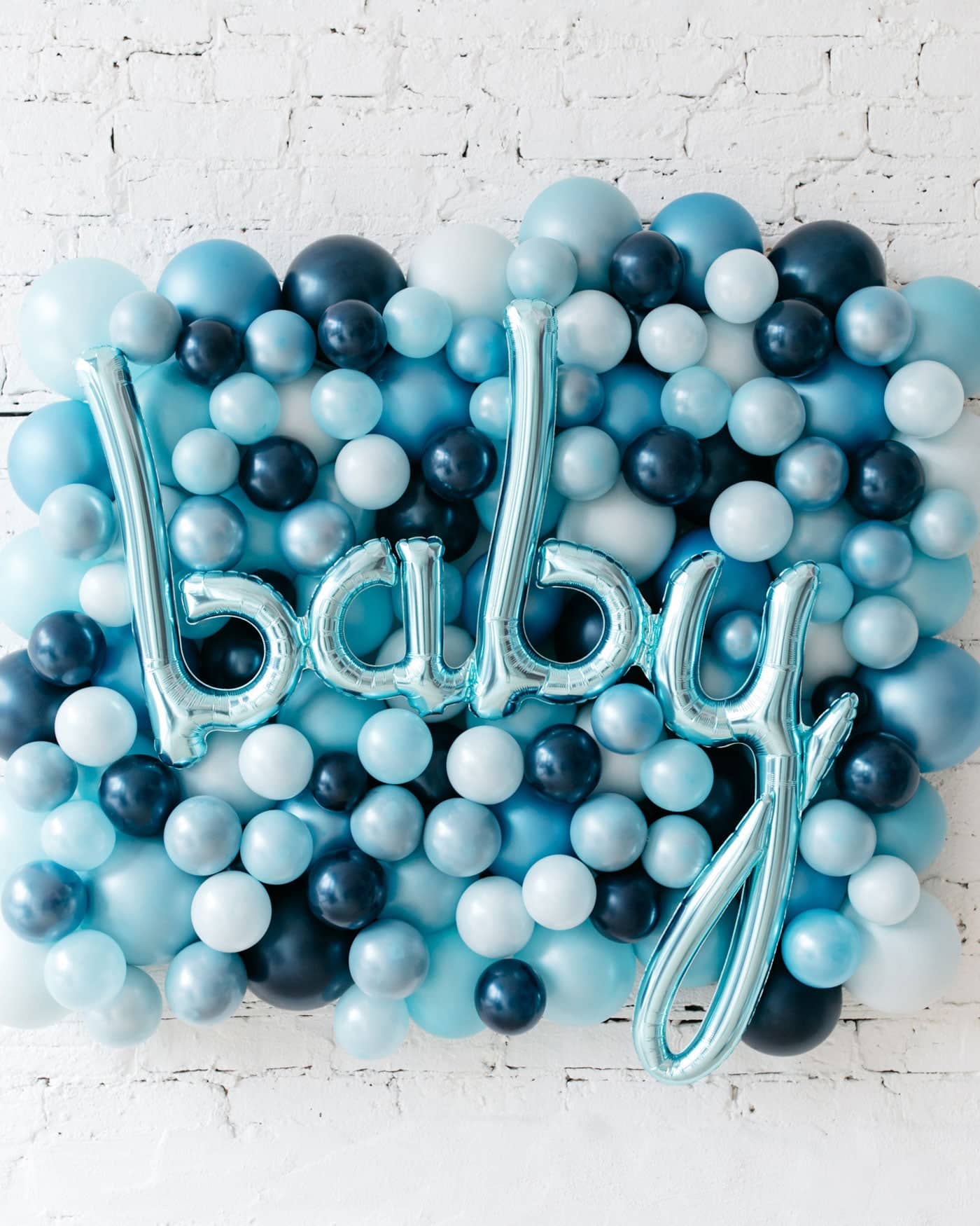 Shades of Blue Palette Baby Script Balloon Backdrop Board – small | Rental Shades of Blue Palette Baby Script Balloon Backdrop Board – small | Rental