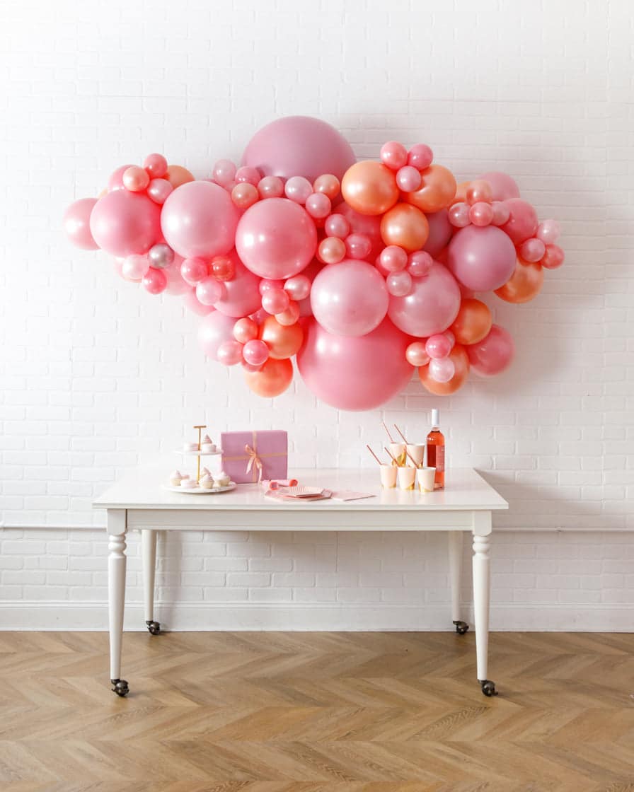 Rosé Bubbles – Balloon Backdrop Install Piece | Rental