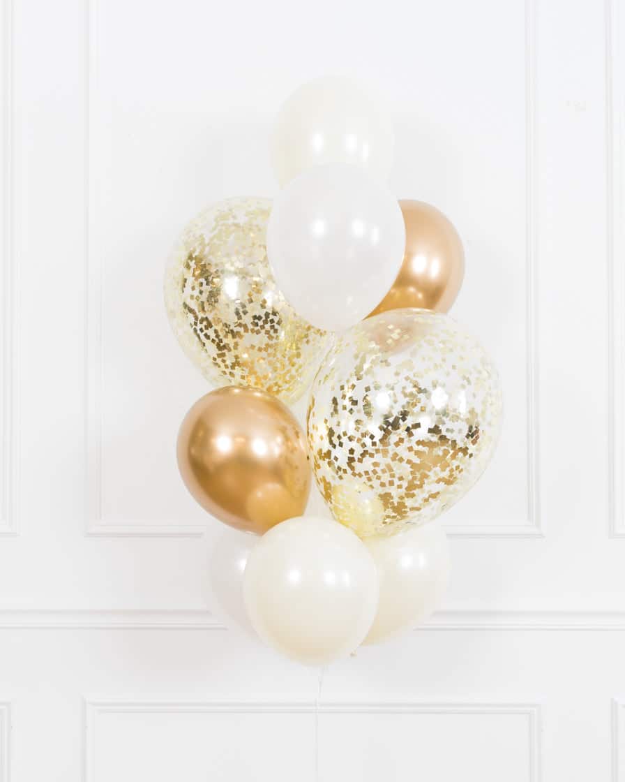 Baptism/Communion Confetti and 11in Balloon Bouquet | Rental Baptism/Communion Confetti and 11in Balloon Bouquet | Rental