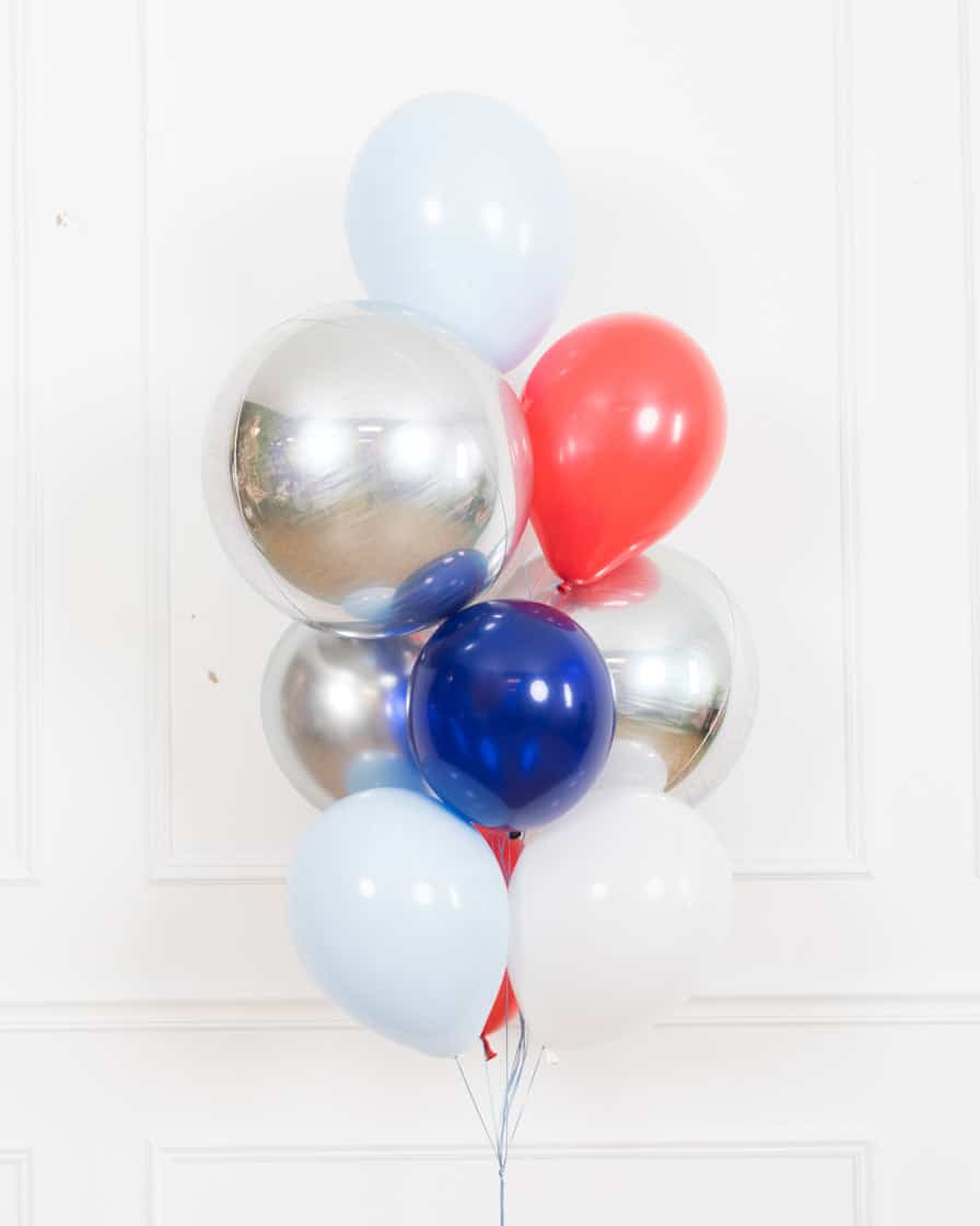 Baseball – Orb and 11in Balloons – bouquet of 10 | Rental Baseball – Orb and 11in Balloons – bouquet of 10 | Rental