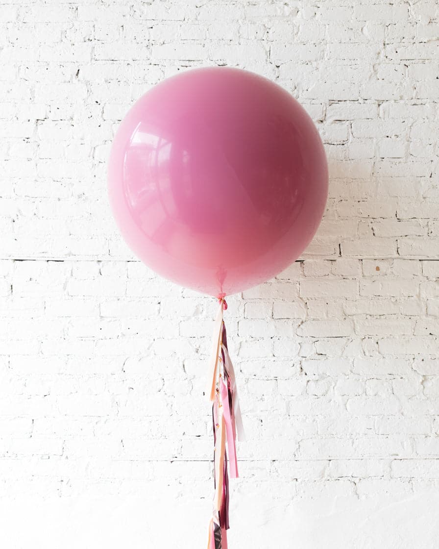 Berry Blush – Giant Balloon with Tassel | Rental