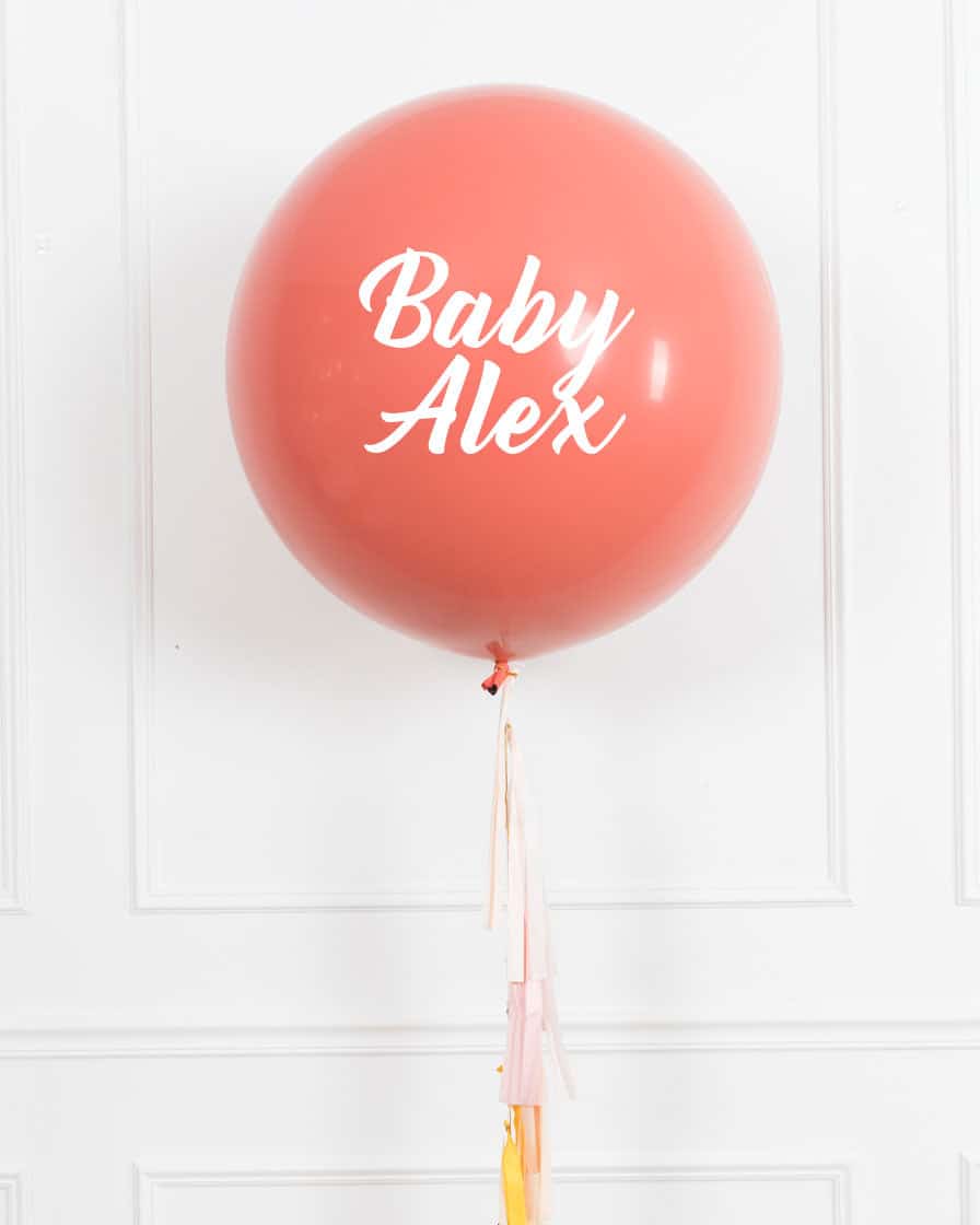Boho Rainbow – Personalized BABY NAME Giant Balloon with Tassel | Rental Boho Rainbow – Personalized BABY NAME Giant Balloon with Tassel | Rental