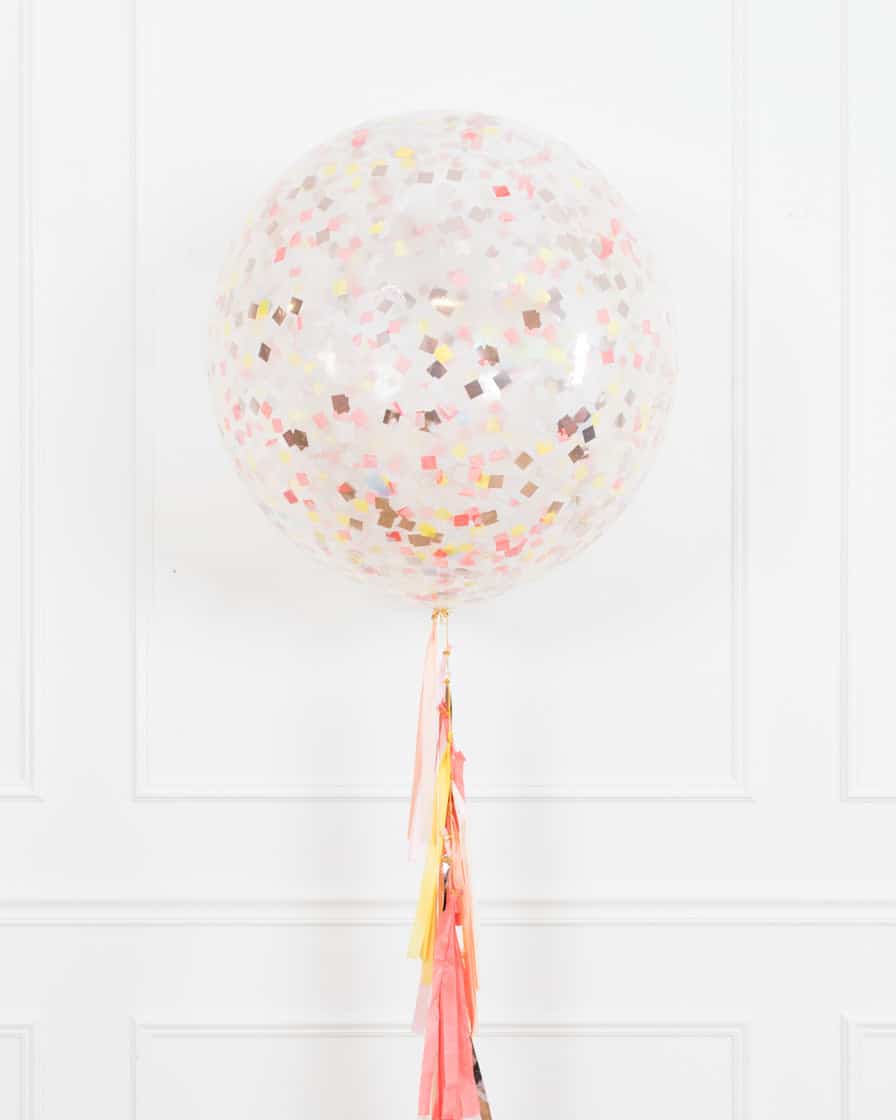 Citrus – Confetti Giant Balloon with Tassel | Rental Citrus – Confetti Giant Balloon with Tassel | Rental