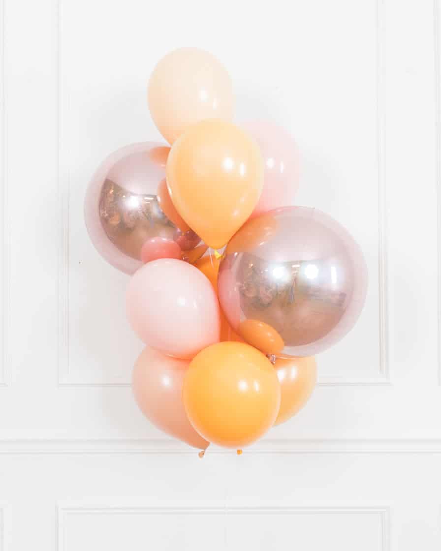 Citrus – Orbs and 11in Balloons – bouquet of 10 | Rental Citrus – Orbs and 11in Balloons – bouquet of 10 | Rental