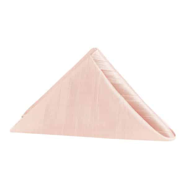 Accordion Crushed Taffeta Napkin – 20″x20″ – Blush/Rose Gold | Rental Accordion Crushed Taffeta Napkin – 20″x20″ – Blush/Rose Gold | Rental