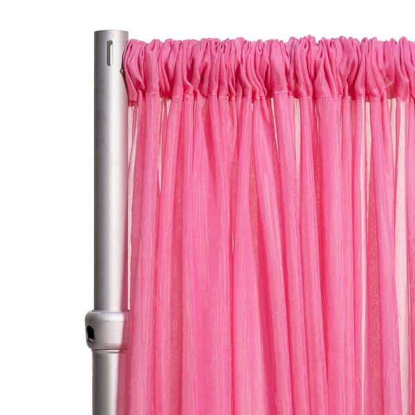*FR* 10ft Wide Sheer Voile Curtain Panel by Eastern Mills w/ 4″ Pockets – Bubble Gum Pink | Rental *FR* 10ft Wide Sheer Voile Curtain Panel by Eastern Mills w/ 4″ Pockets – Bubble Gum Pink | Rental
