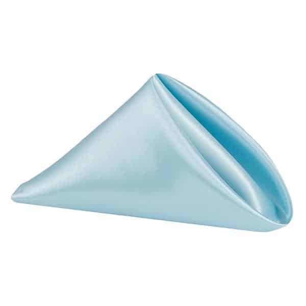 Sleek Satin Napkin 20″x20″ – Baby Blue | Rental Sleek Satin Napkin 20″x20″ – Baby Blue | Rental