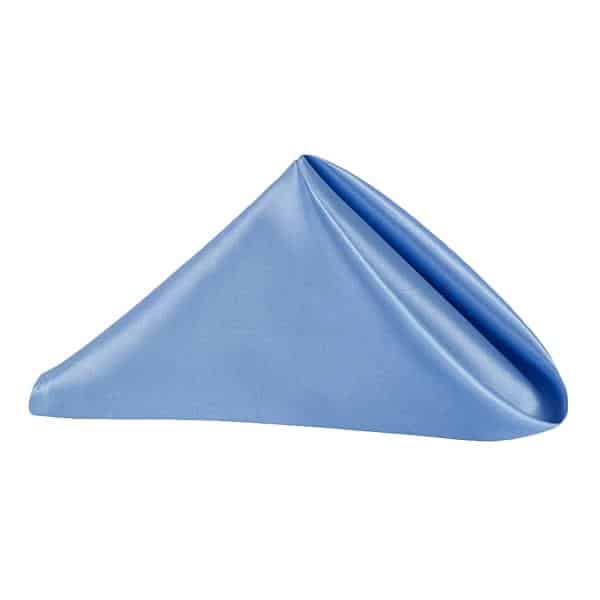 Sleek Satin Napkin 20″x20″ – Cornflower/Serenity | Rental Sleek Satin Napkin 20″x20″ – Cornflower/Serenity | Rental