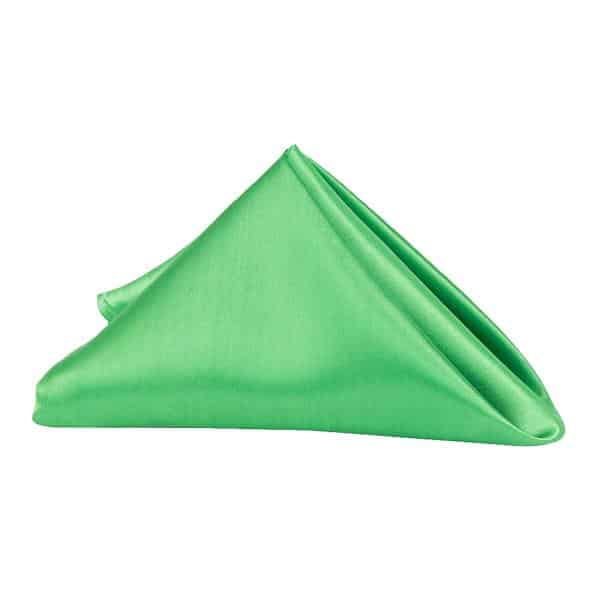 Sleek Satin Napkin 20″x20″ – Kelly Green | Rental Sleek Satin Napkin 20″x20″ – Kelly Green | Rental