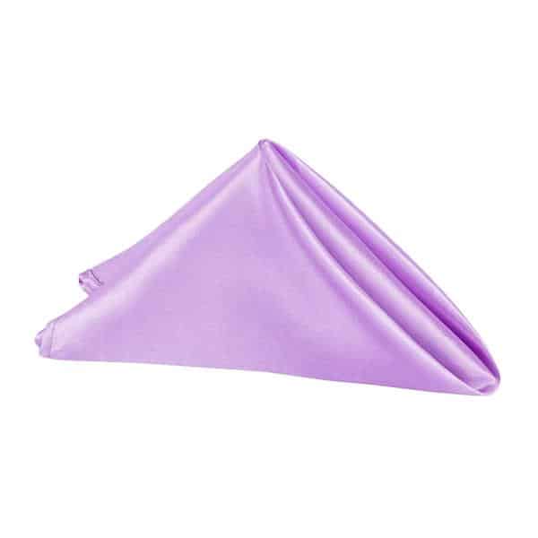 Sleek Satin Napkin 20″x20″ – Victorian Lilac/Wisteria | Rental Sleek Satin Napkin 20″x20″ – Victorian Lilac/Wisteria | Rental