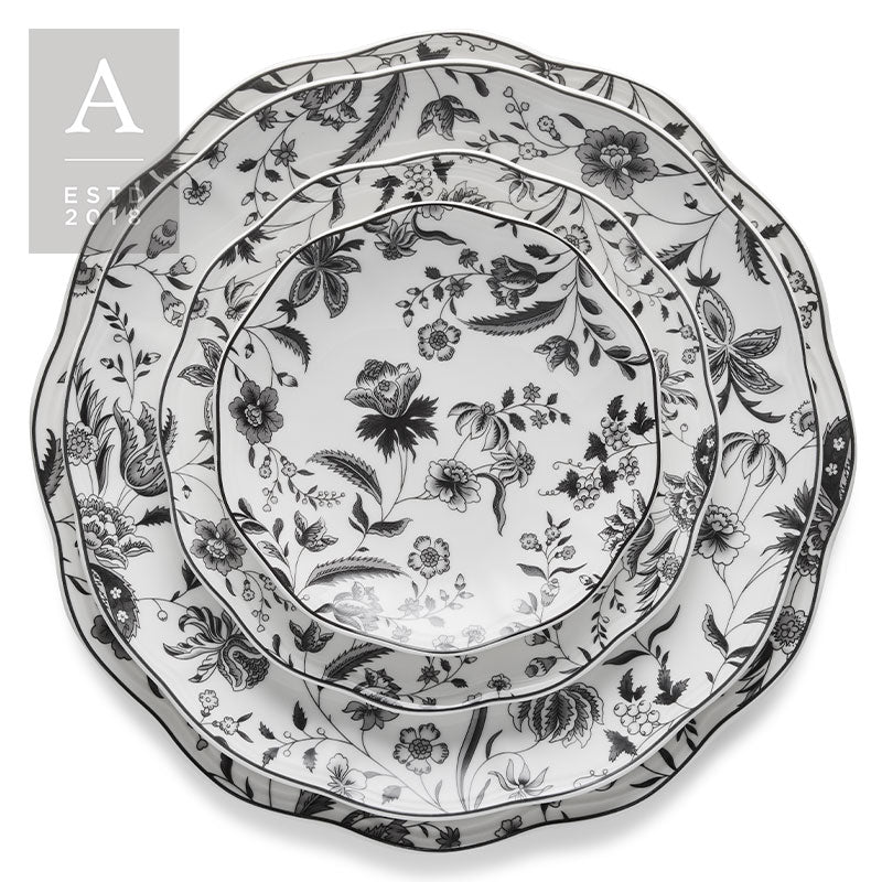 ELEANOR CHARCOAL DISHWARE – Salad Plate – 8.25″ | Rental