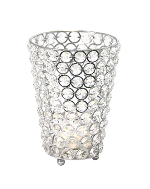 DecoStar™ Real Crystal Cylinder Candle Holder – LG | Rental DecoStar™ Real Crystal Cylinder Candle Holder – LG | Rental