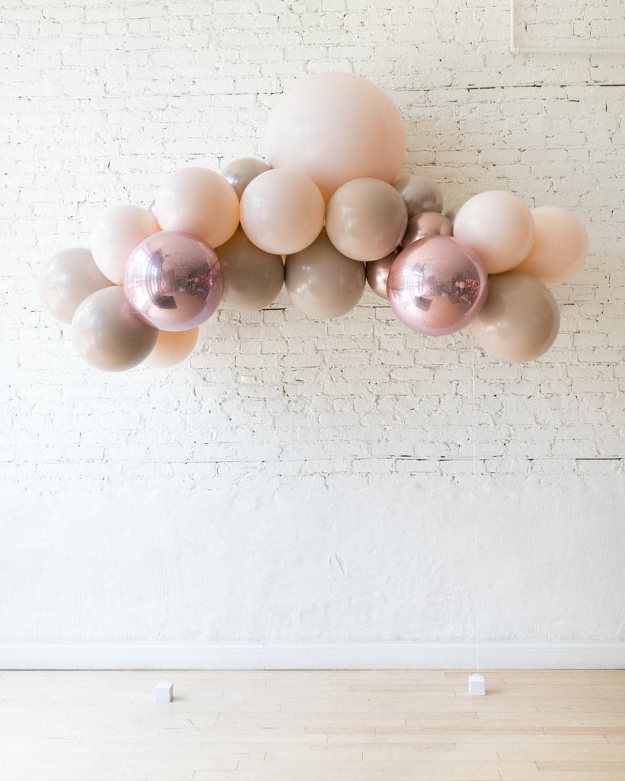 Glam Tan – Floating Balloon Arch – 5ft | Rental