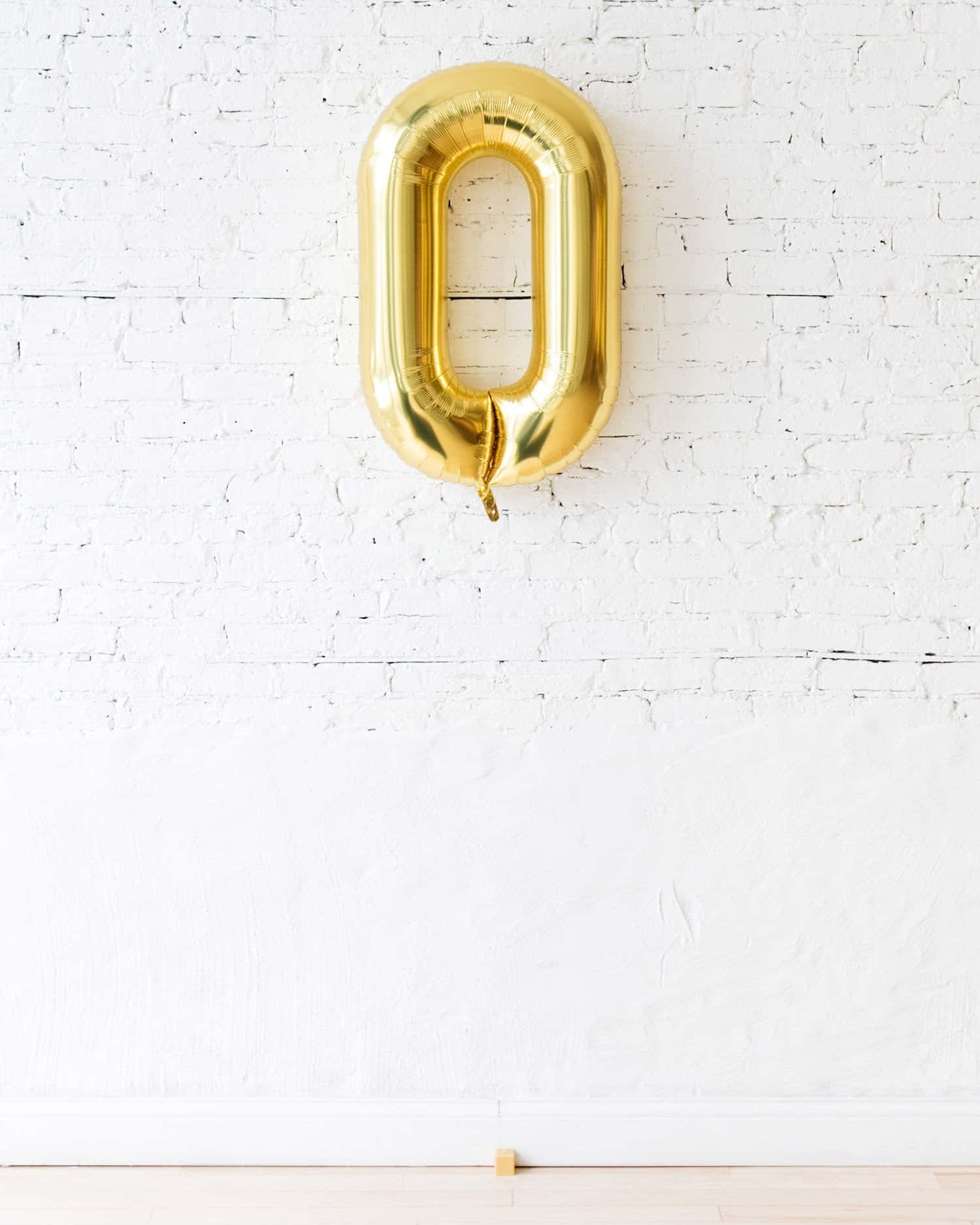 34in Gold Floating Foil Number | Rental 34in Gold Floating Foil Number | Rental
