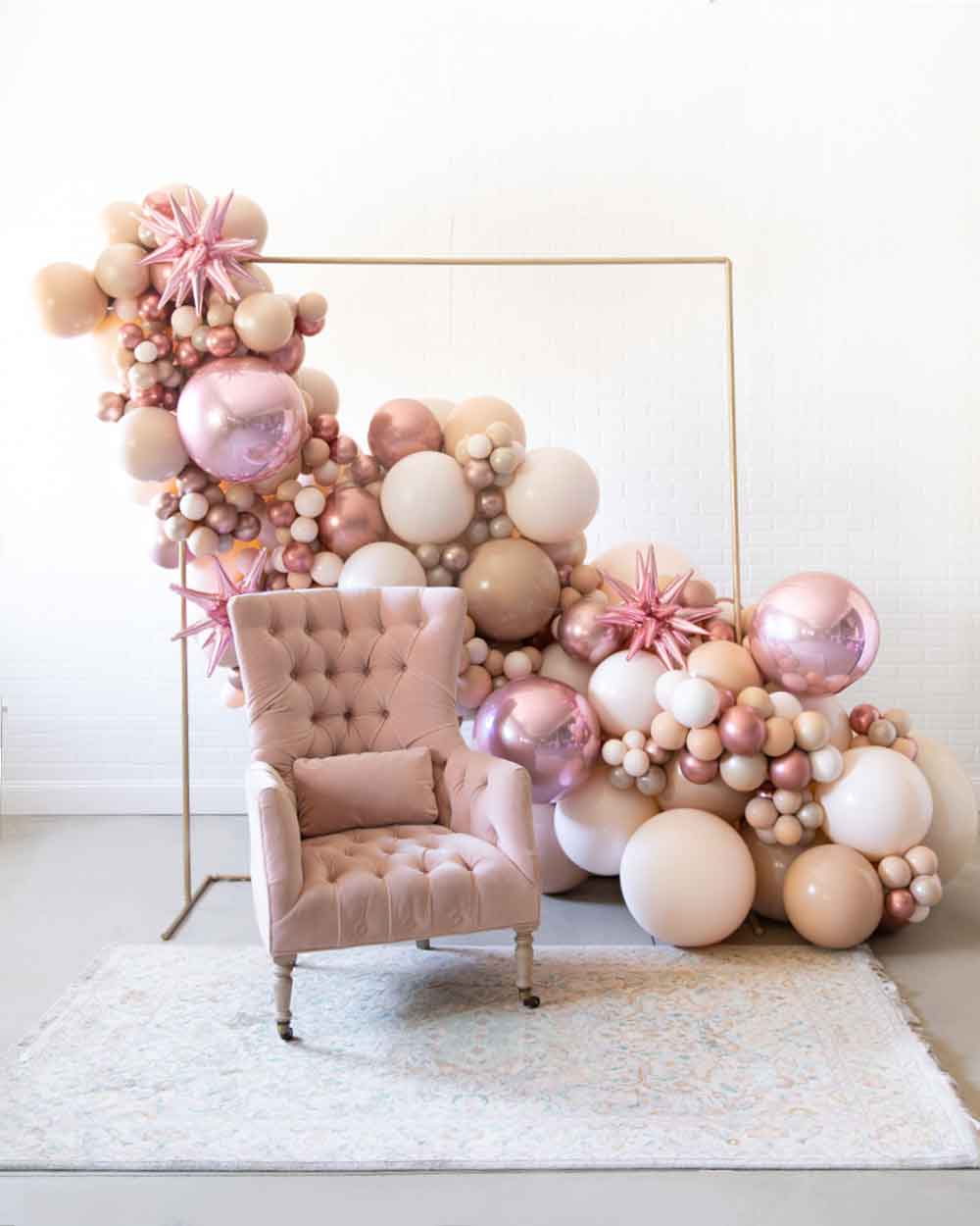 Glam Tan – 7×7 Frame Install Piece | Rental Glam Tan – 7×7 Frame Install Piece | Rental