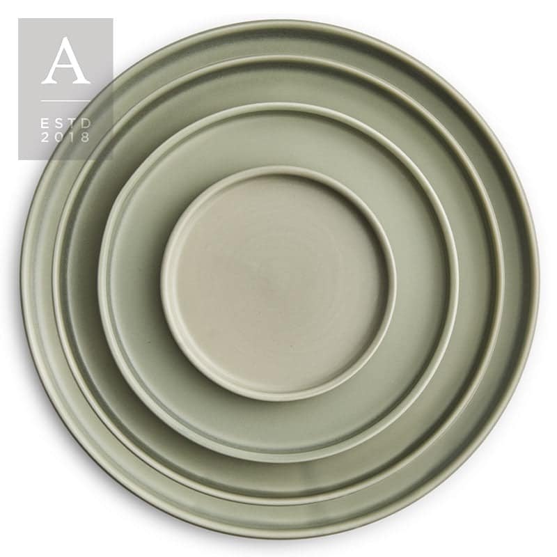 KALEB FOREST GREY STONEWARE – Salad Plate – 8″ | Rental KALEB FOREST GREY STONEWARE – Salad Plate – 8″ | Rental