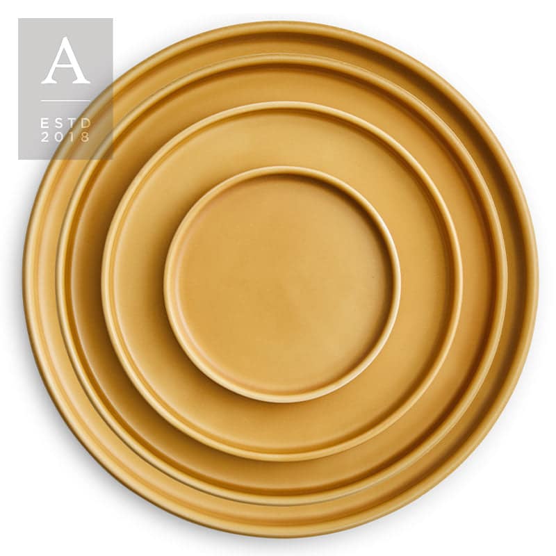 Kaleb Honey Stoneware – B&B Plate – 5.25″ | Rental Kaleb Honey Stoneware – B&B Plate – 5.25″ | Rental