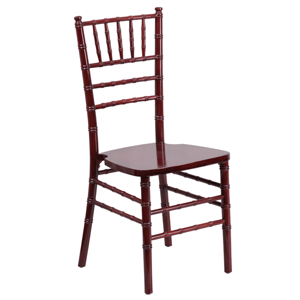 EnvyChair™ Elegant Wood Chiavari Chair – Mahogany | Rental