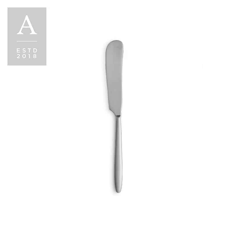 Muse Silver Brushed Butter Knife | Rental