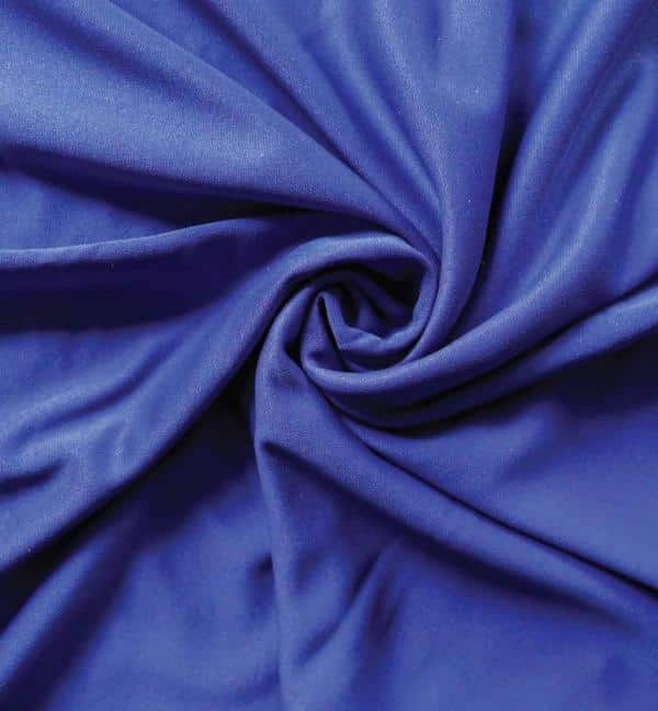 *IFR* Poly Stretch / Scuba Cloth Drape Panel w/ Sewn Rod Pocket (IFR) – Expo Blue | Rental