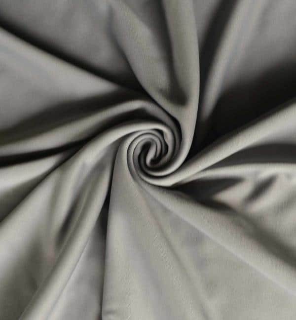 *IFR* Poly Stretch / Scuba Cloth Drape Panel w/ Sewn Rod Pocket (IFR) – Gray | Rental