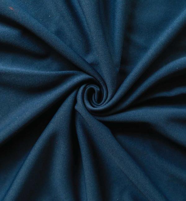 *IFR* Poly Stretch / Scuba Cloth Drape Panel w/ Sewn Rod Pocket (IFR) – Navy Blue | Rental