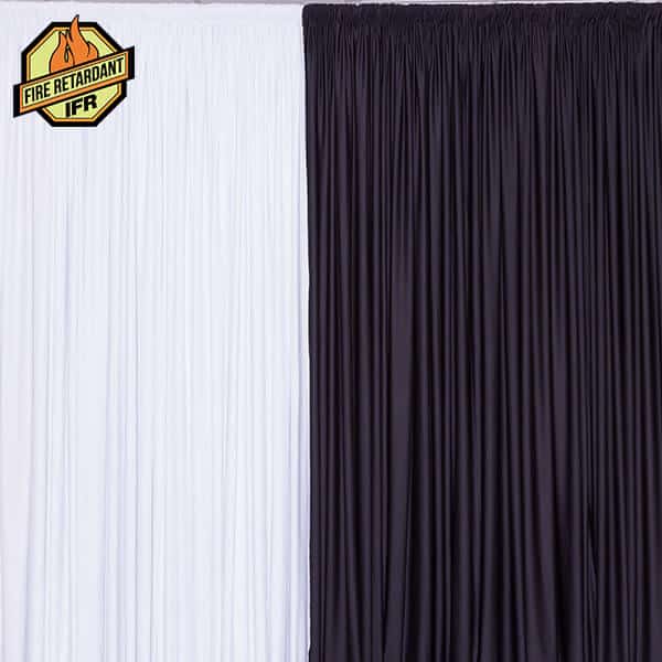 10ft IFR Spandex Party Drape by Eastern Mills – 200GSM – 10ft Extra Wide! | Rental