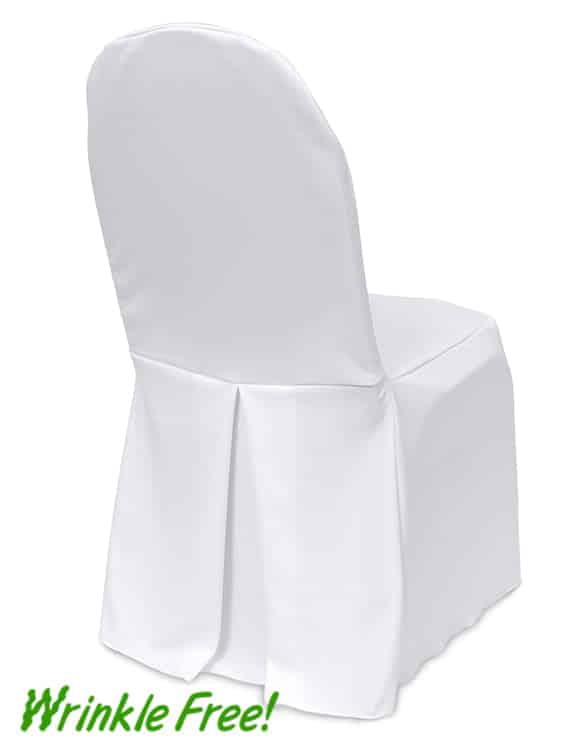 Pleat Back Scuba (Wrinkle-Free) Chair Cover – Premium Quality | Rental