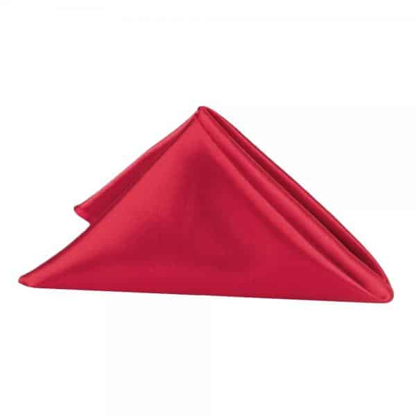 Sleek Satin Napkin 20″x20″ – Apple Red | Rental Sleek Satin Napkin 20″x20″ – Apple Red | Rental