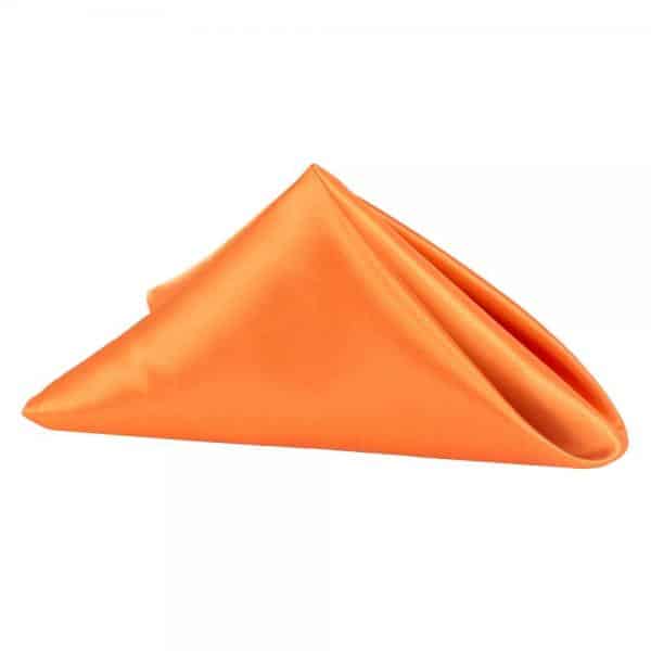 Sleek Satin Napkin 20″x20″ – Burnt Orange | Rental Sleek Satin Napkin 20″x20″ – Burnt Orange | Rental