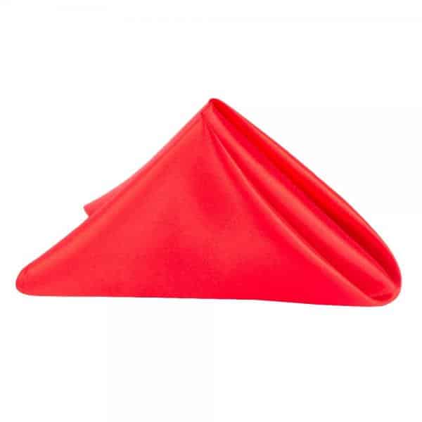 Sleek Satin Napkin 20″x20″ – Red | Rental Sleek Satin Napkin 20″x20″ – Red | Rental